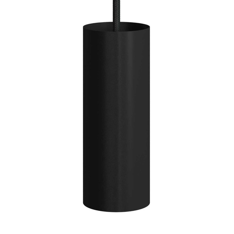 creative cables Tub-E14, válcové bodové stínidlo s E14 objímkou s kroužky Barva komponentu: Černá