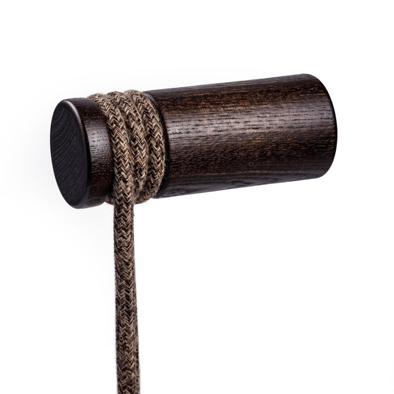 Levně creative cables Rolé, dřevěná nástěnná úchytka pro závěsnou lampu Barva komponentu: Efekt Wenge