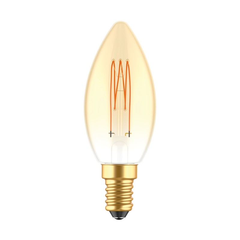 creative cables LED zlatá žárovka C51 Carbon 3,5W E14 stmívatelná 2700K