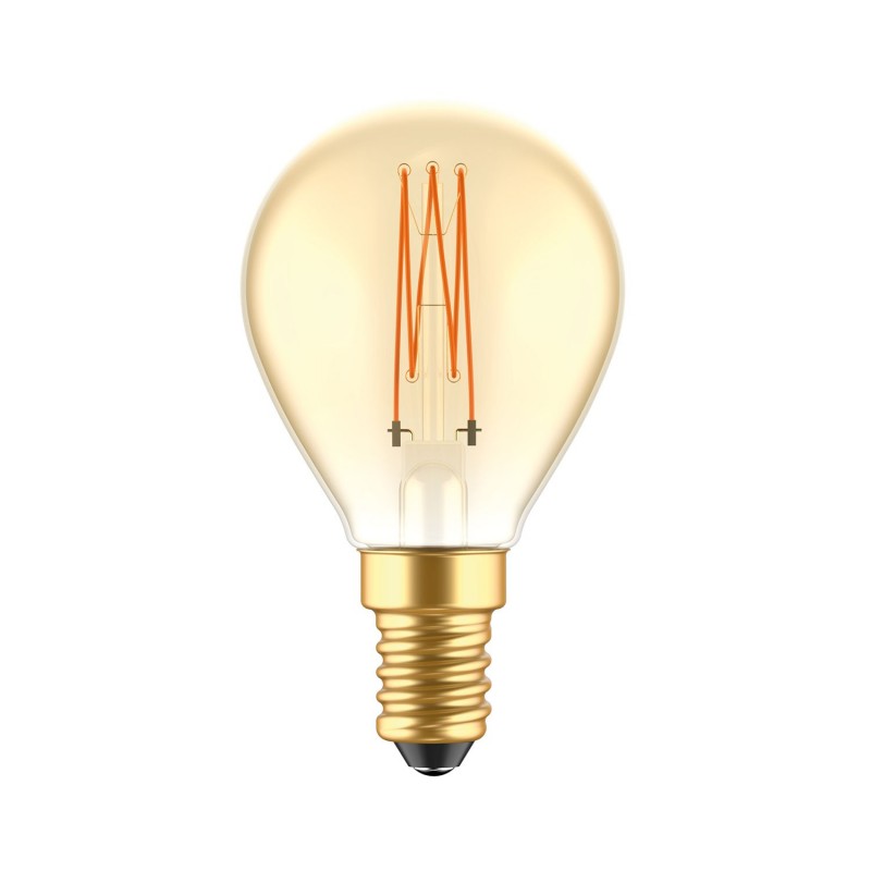 creative cables LED zlatá žárovka C52 Carbon mini G45 3,5W E14 stmívatelná 2700K