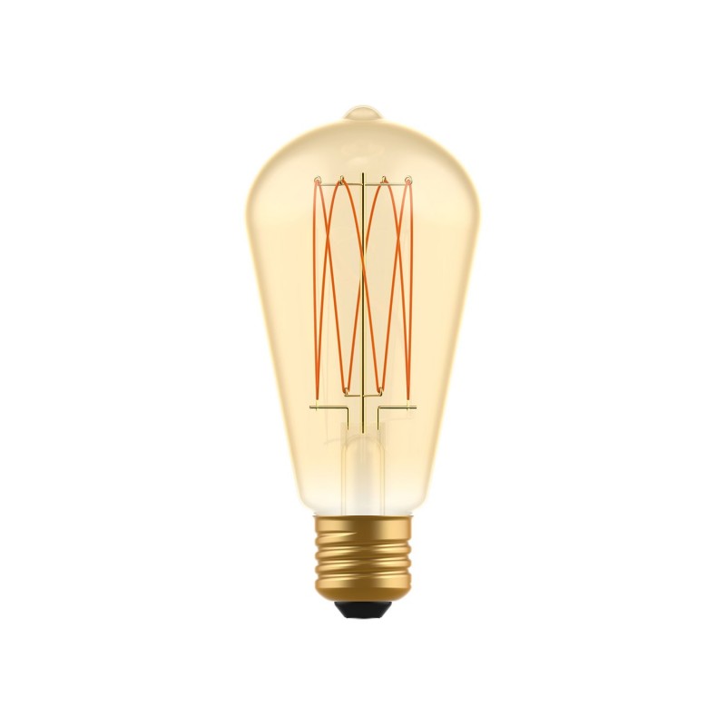 creative cables LED zlatá žárovka C54 Carbon ST64 7W E27 stmívatelná 2700K