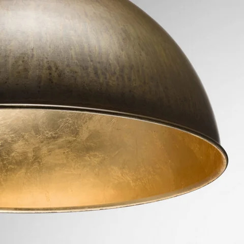 Levně Il Fanale Designové závěsné svítidlo GALILEO ø 600 mm Barva: antické železo; plátkové zlato