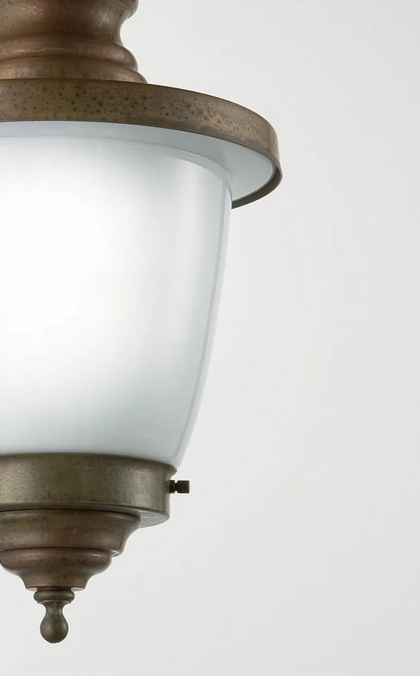 Levně Il Fanale Venkovní retro nástěnné svítidlo VENEZIA BASSO ø 220 mm Varianty: bublinkové sklo