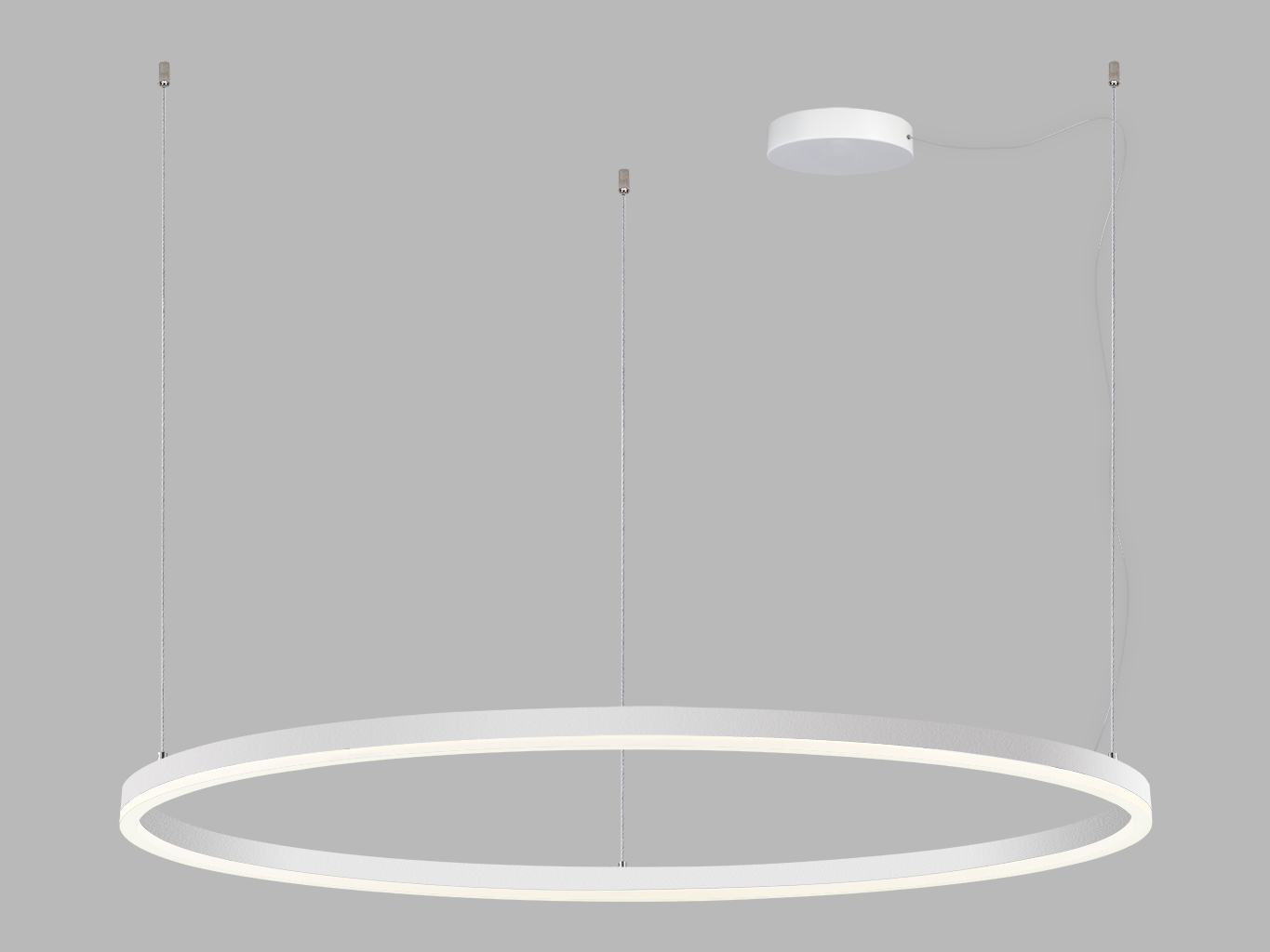 Levně Led2 Závěsné LED svítidlo CIRCLE P-Z ø 100 cm Barva: Bílá, Stmívání, řízení: Casambi