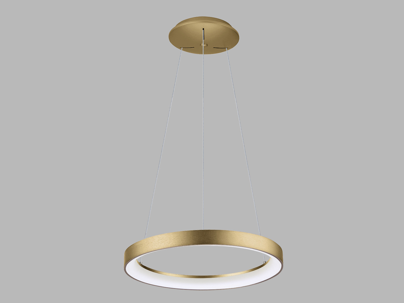 Led2 Závěsné LED svítidlo BELLA SLIM P-Z ø 58 cm Barva: Zlatá, Stmívání, řízení: DALI/PUSH