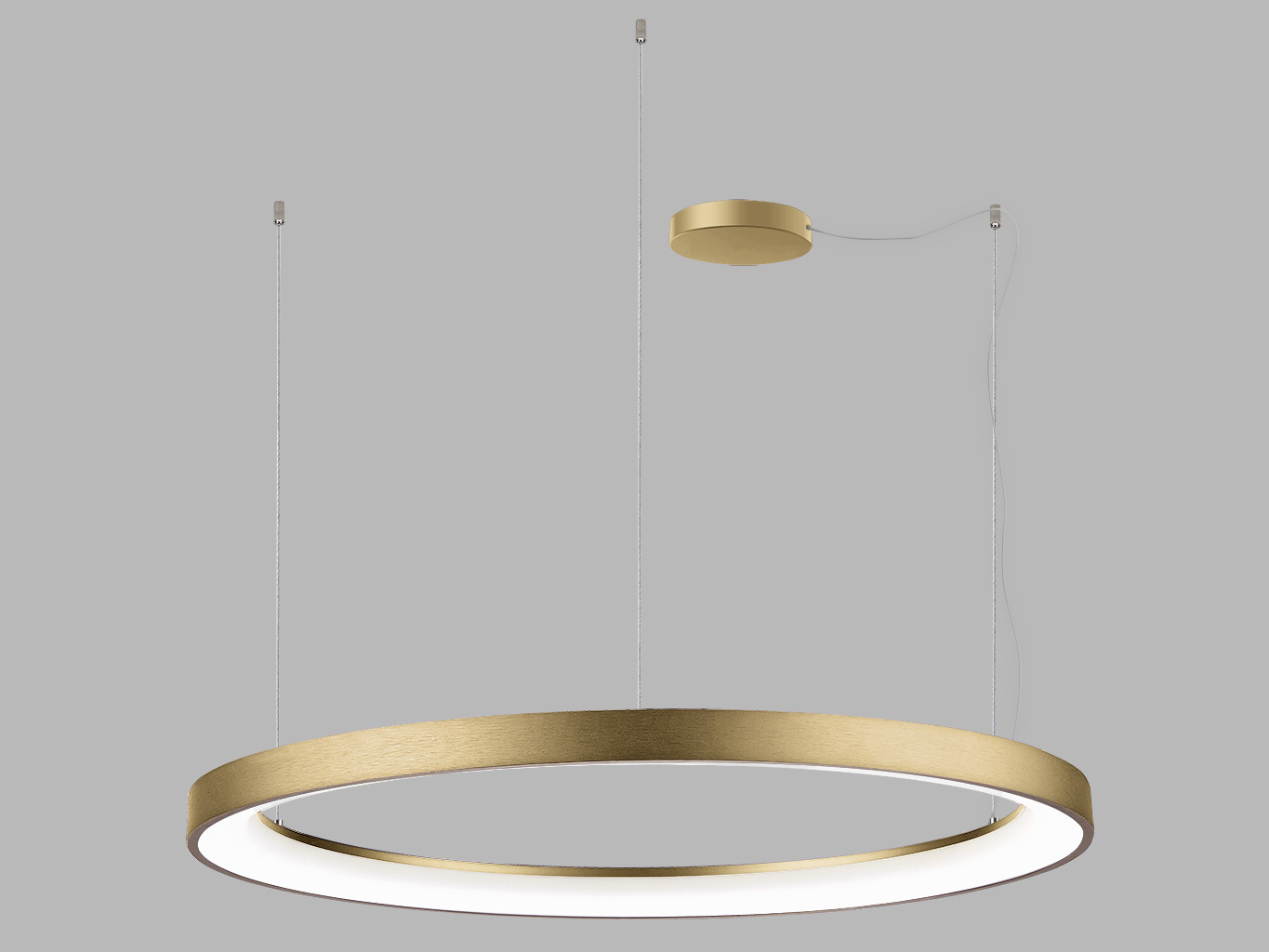Led2 Závěsné LED svítidlo BELLA SLIM P-Z ø 98 cm Barva: Zlatá, Stmívání, řízení: DALI/PUSH