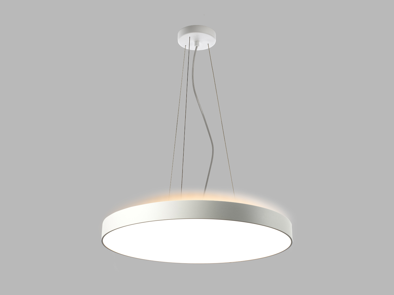 Levně Led2 Závěsné LED svítidlo RINGO Z ø 60 cm UP/DOWN Barva: Černá, Stmívání, řízení: DALI/PUSH