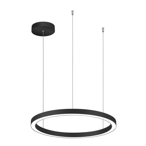 Palnas Závěsné LED svítidlo DARA ø 58 cm, černé, 3000-4000K Stmívání, řízení: ON/OFF, Dálkový ovladač: Bez dálkového ovladače