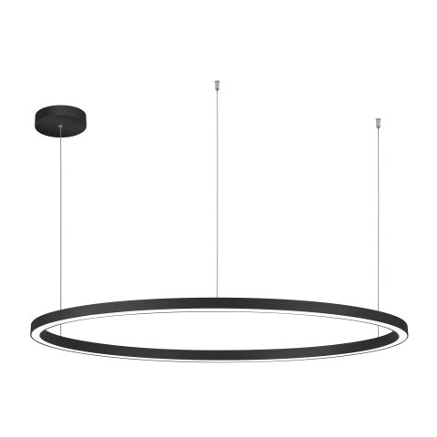 Palnas Závěsné LED svítidlo DARA ø 118 cm, černé, 3000-4000K Stmívání, řízení: Tlačítko-Push, Dálkový ovladač: Bez dálkového ovladače