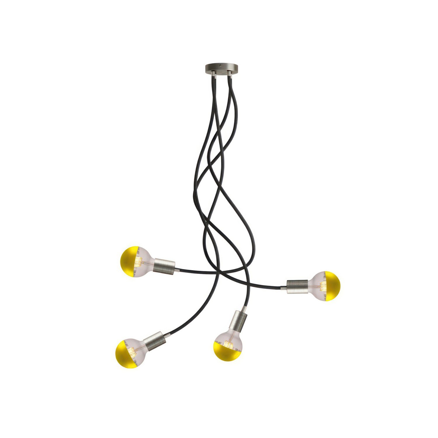 Levně creative cables Flex 90, stropní flexibilní svítidlo, se závitem G95 Barva: Matný chrom