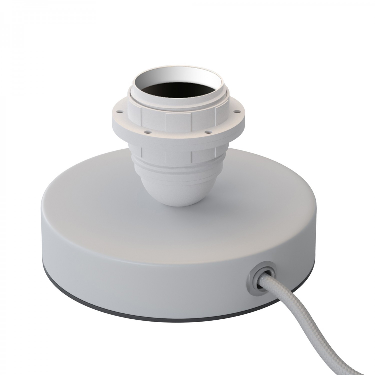 creative cables Kovová stolní lampa Posaluce pro stínidlo Barva: Matná bílá