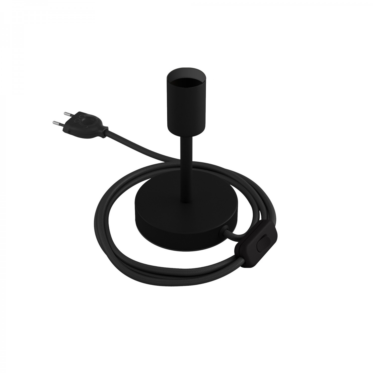 creative cables Kovová stolní lampa Alzaluce Velikost: 10 cm, Barva: Matná černá