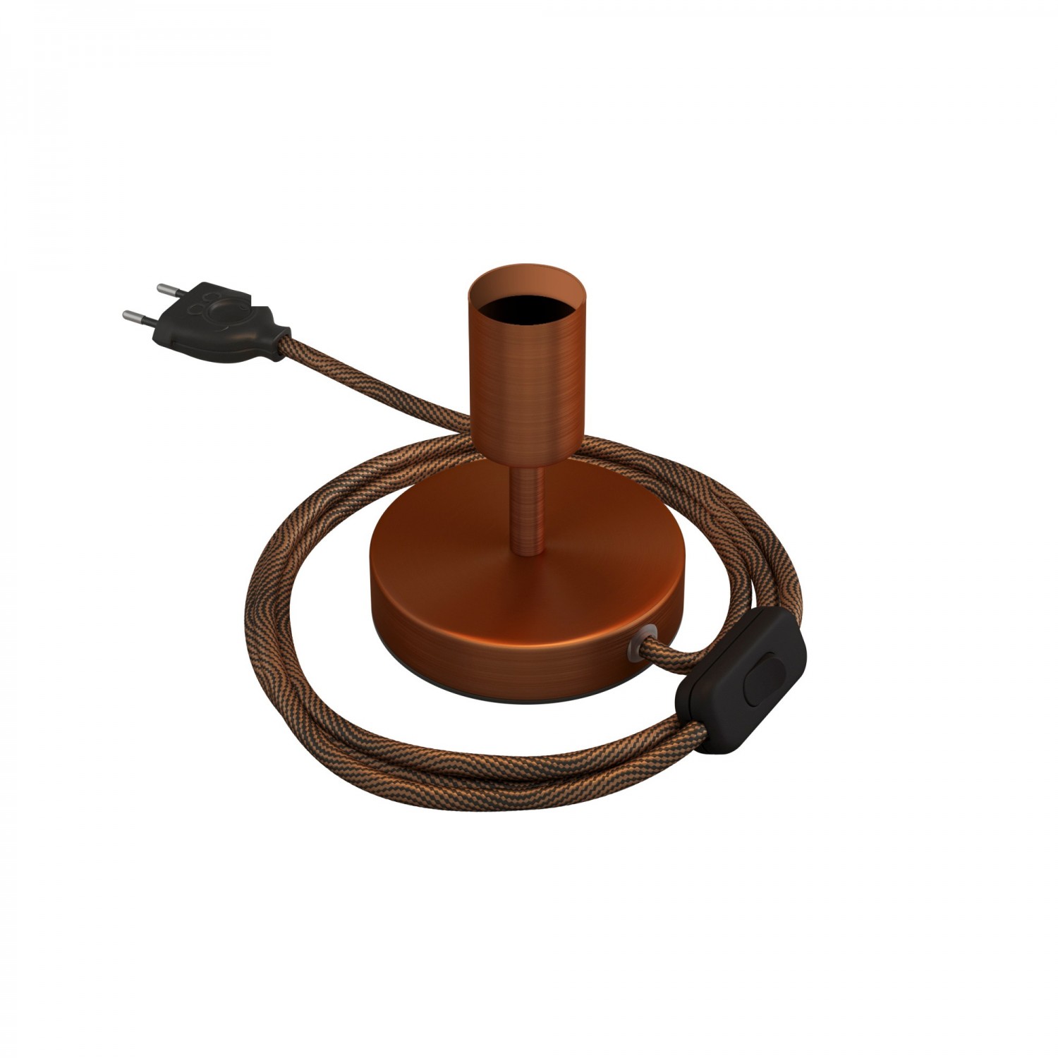 Levně creative cables Kovová stolní lampa Alzaluce Velikost: 5 cm, Barva: Matná měď
