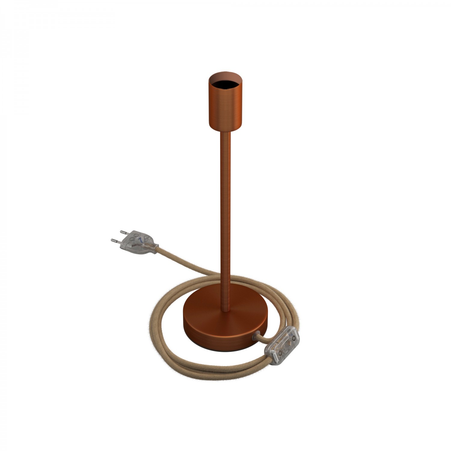 Levně creative cables Kovová stolní lampa Alzaluce Velikost: 30 cm, Barva: Matná měď