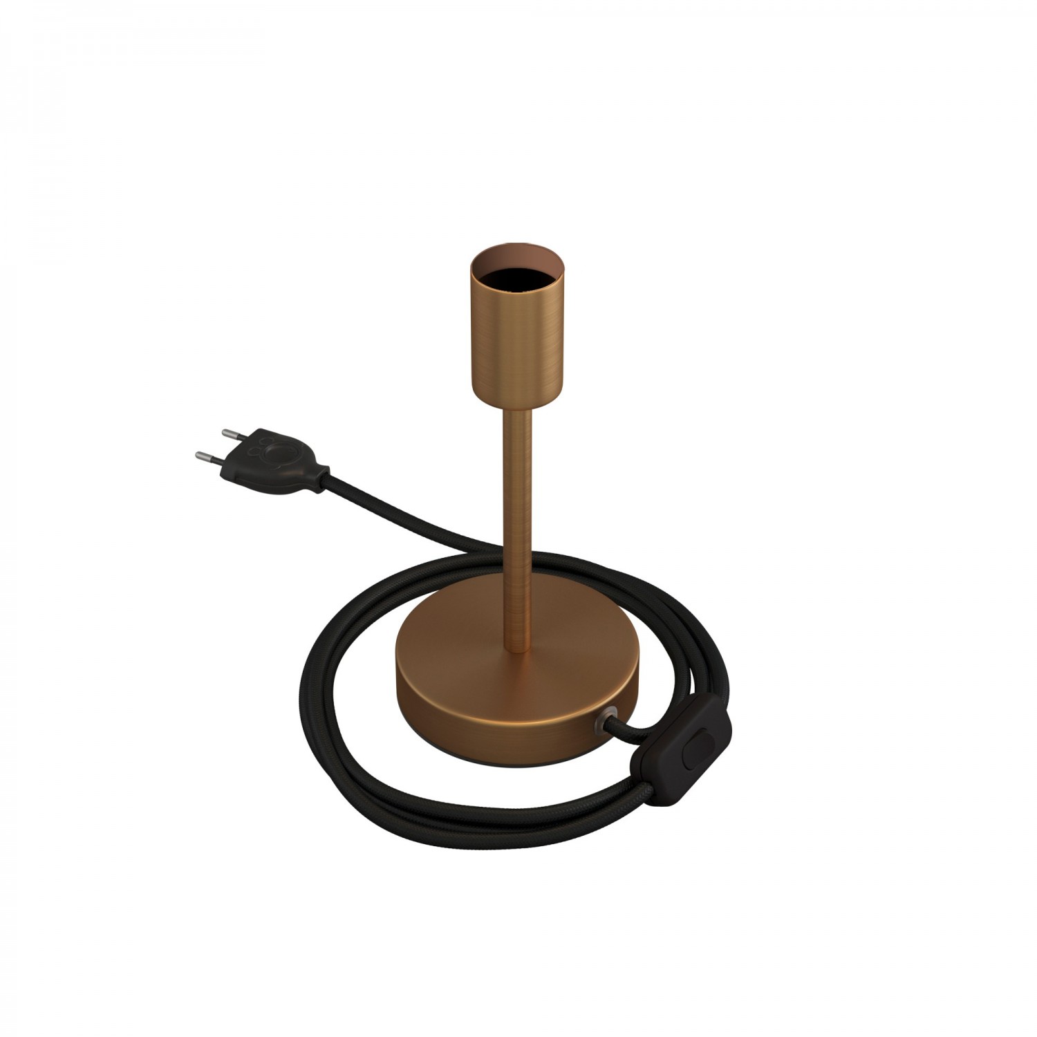Levně creative cables Kovová stolní lampa Alzaluce Velikost: 15 cm, Barva: Matný bronz