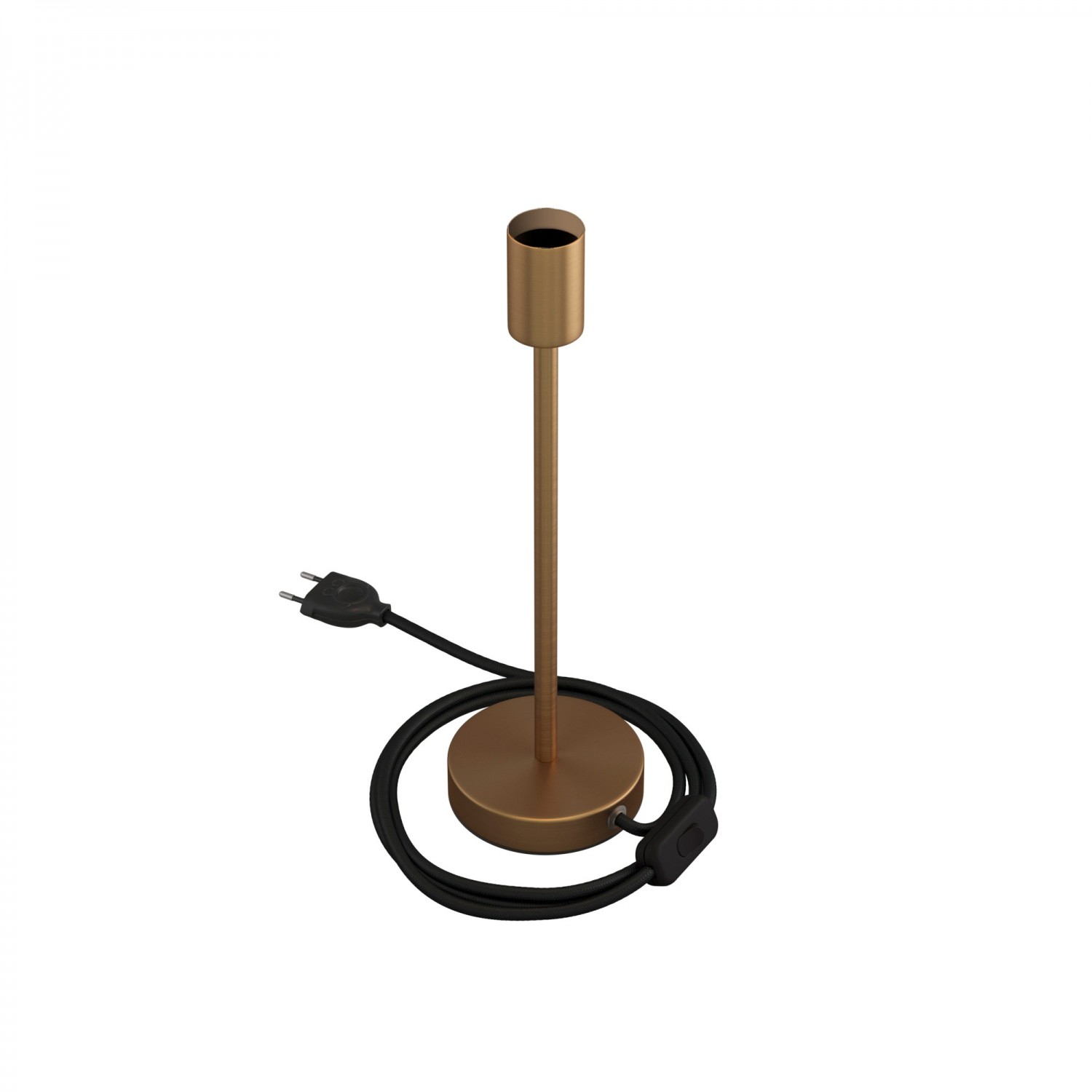 Levně creative cables Kovová stolní lampa Alzaluce Velikost: 30 cm, Barva: Matný bronz
