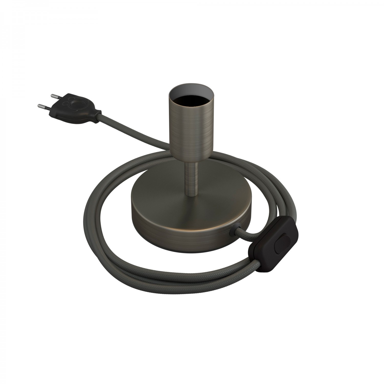 Levně creative cables Kovová stolní lampa Alzaluce Velikost: 5 cm, Barva: Matný chrom