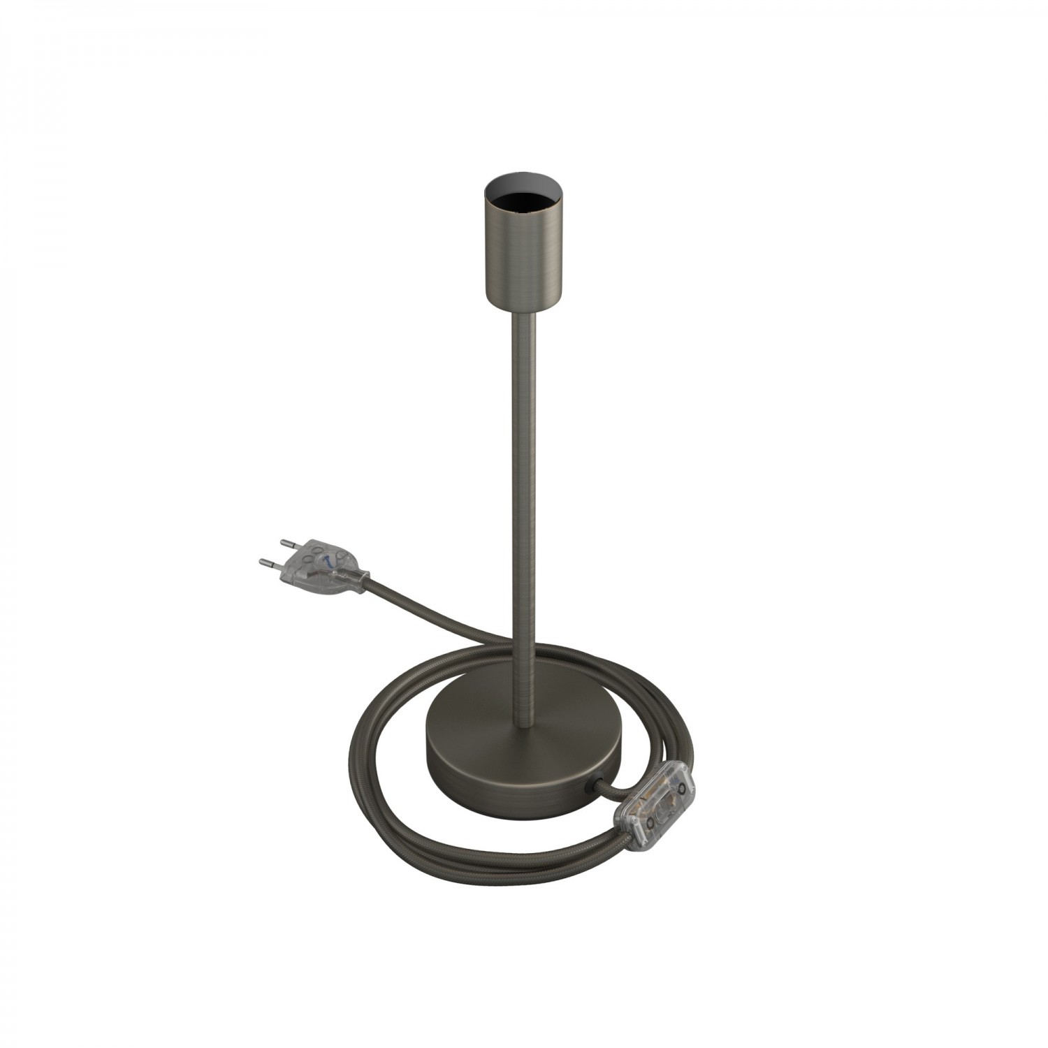 creative cables Kovová stolní lampa Alzaluce Velikost: 30 cm, Barva: Matný chrom