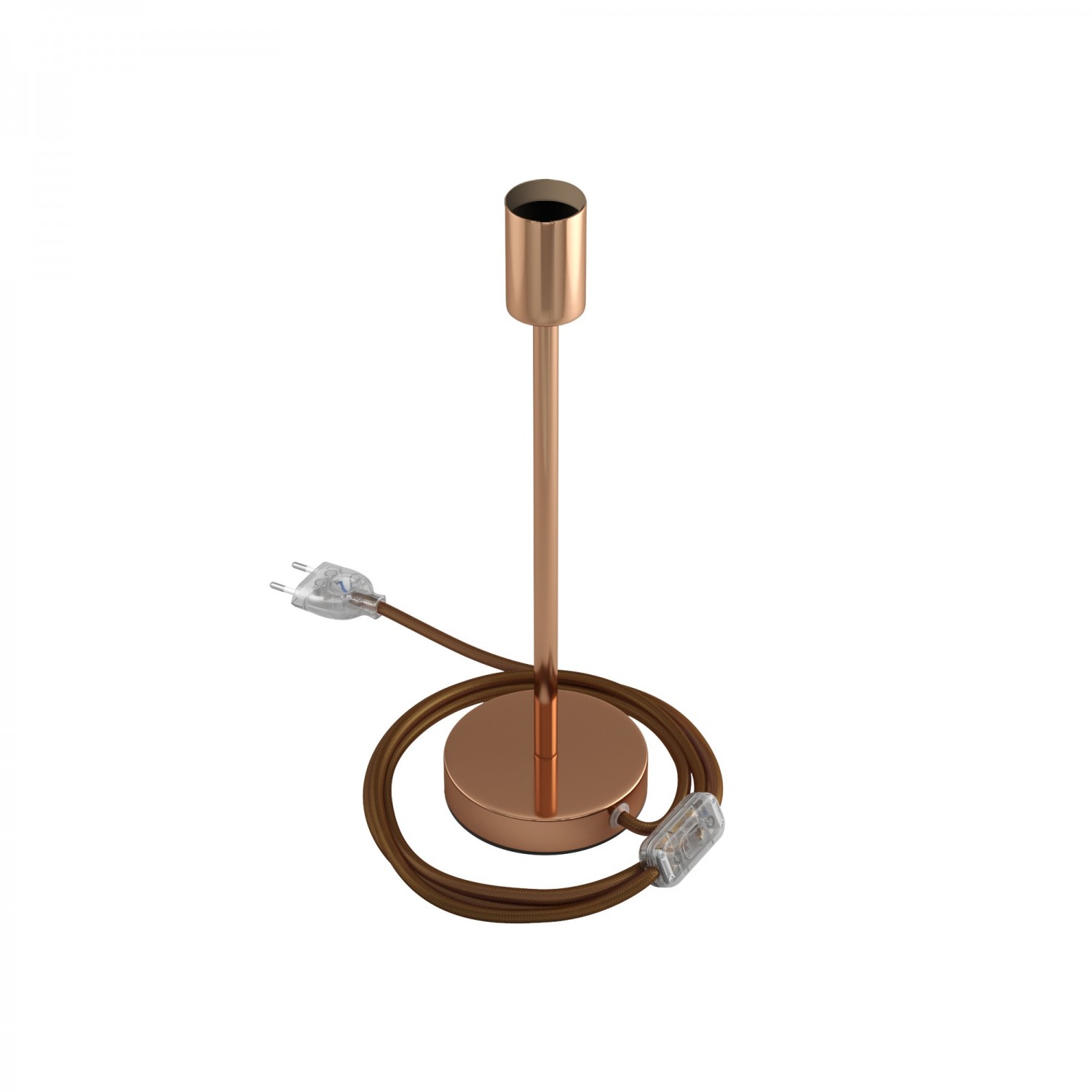 Levně creative cables Kovová stolní lampa Alzaluce Velikost: 30 cm, Barva: Měď