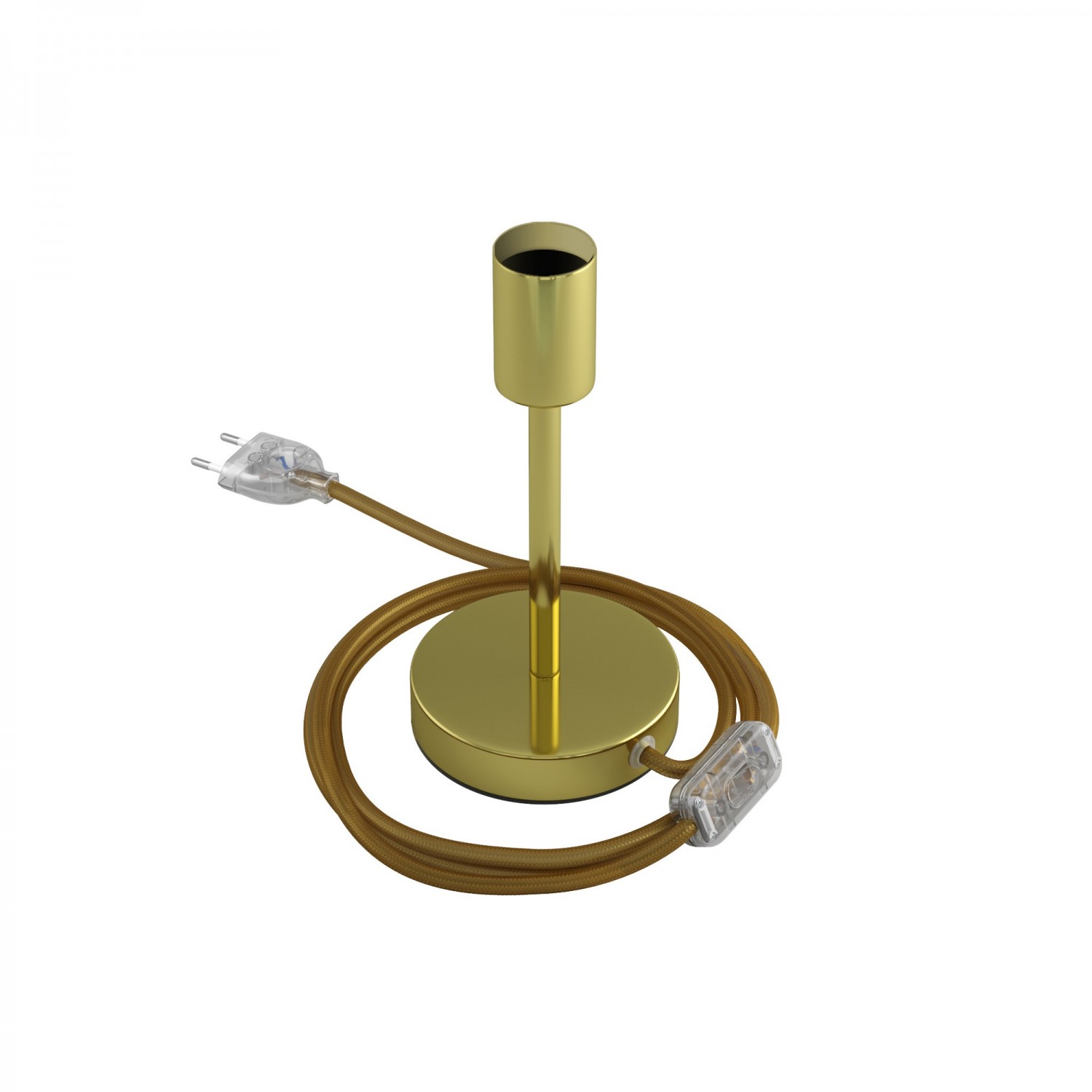 Levně creative cables Kovová stolní lampa Alzaluce Velikost: 15 cm, Barva: Mosaz