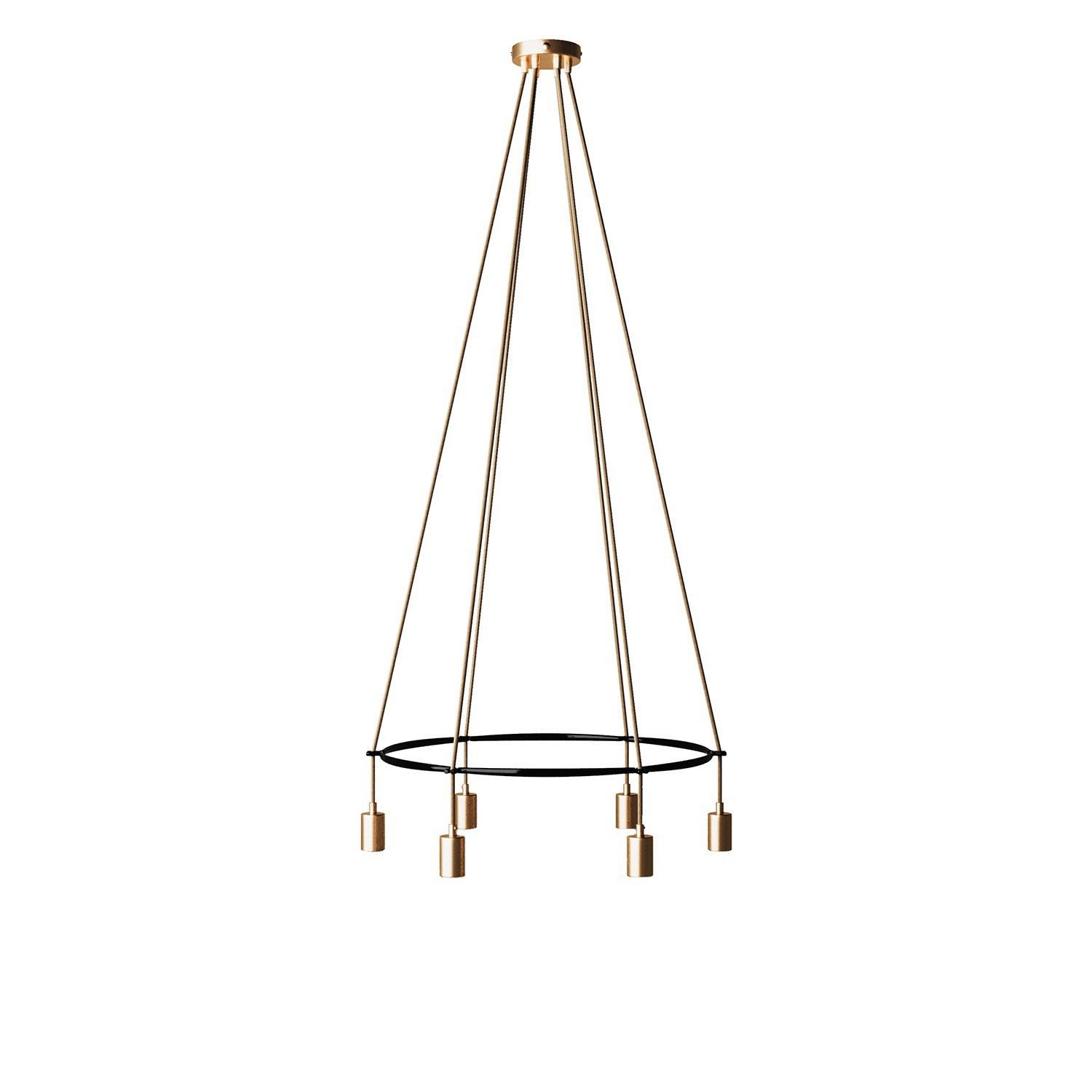 creative cables Lustr cage glóbus se 6 žárovkami Barva: Matný bronz