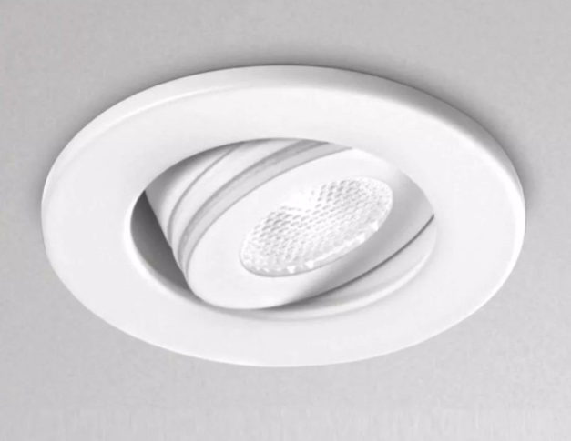 Gea Luce Bodové nastavitelné svítidlo Elara, 3W, kulaté Teplota světla: Teplá bílá - 3000 K