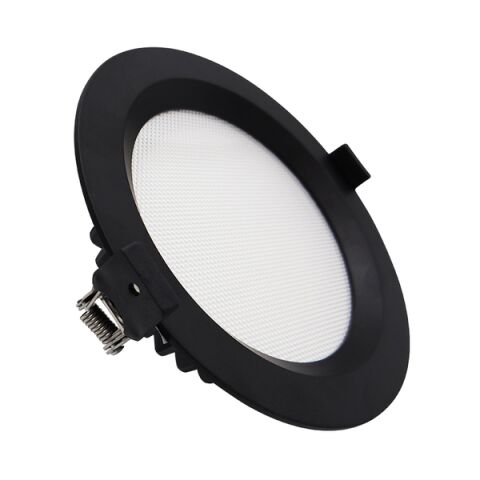 Palnas Zápustné LED svítidlo DASTY, 16W, 17,5cm, kulaté Barva: Černá, Stmívání, řízení: DALI, Dálkový ovladač: Bez dálkového ovladače