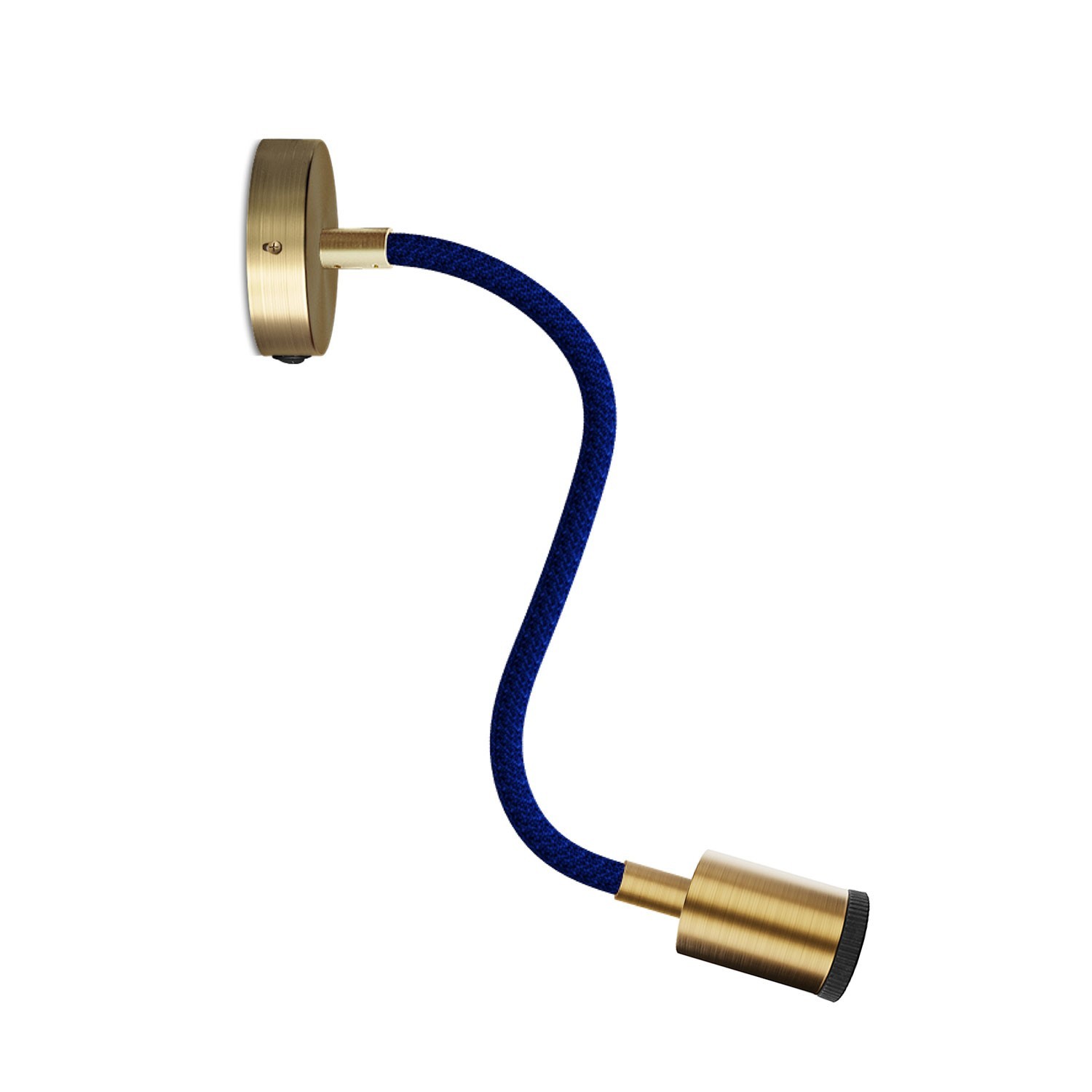 creative cables Fermaluce Flex 30 bodové svítidlo s mini baldachýnem s vypínačem a mini reflektorem GU1d0 Barva: Matný bronz