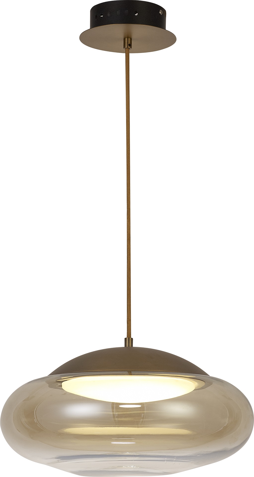 Levně AZzardo Závěsné skleněné svítidlo Helena C, 23W, ⌀ 37,5cm