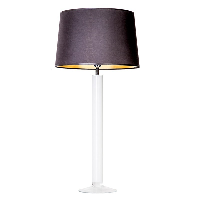 Levně 4concepts Designová stolní lampa FJORD WHITE Barva: Černo-zlatá