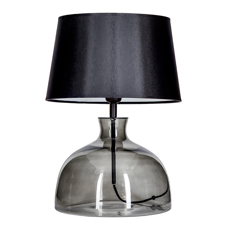 Levně 4concepts Designová stolní lampa HAGA ANTHRACITE Barva: Černá
