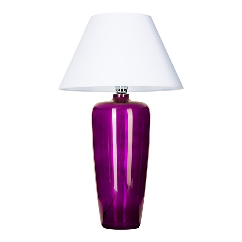 Levně 4concepts Designová stolní lampa BILBAO VIOLET Barva: Bílá