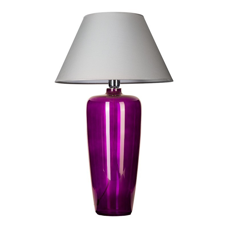Levně 4concepts Designová stolní lampa BILBAO VIOLET Barva: Šedá