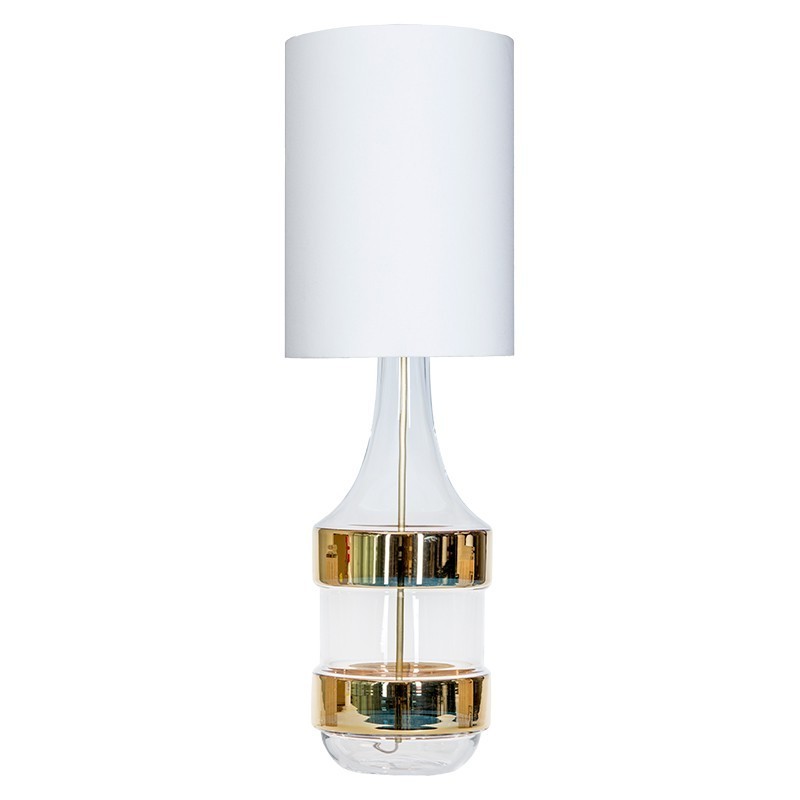 Levně 4concepts Designová stolní lampa BIARITZ Barva: Bílo-zlatá