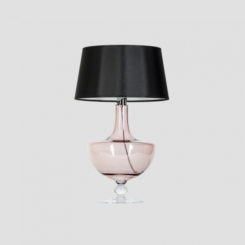Levně 4concepts Designová stolní lampa OXFORD TRANSPARENT COPPER Barva: Černo-bílá