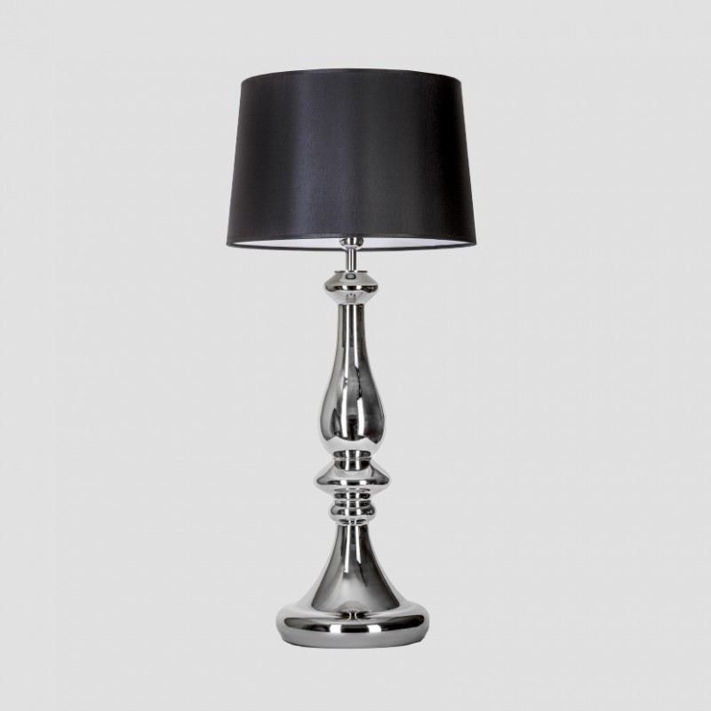 Levně 4concepts Luxusní stolní lampa LOUVRE PLATINUM Barva: Černo-bílá