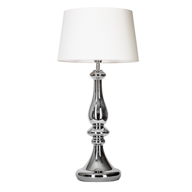 Levně 4concepts Luxusní stolní lampa LOUVRE PLATINUM Barva: Bílá