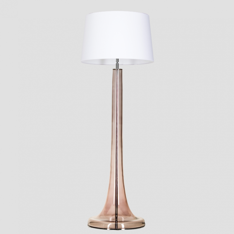 Levně 4concepts Designová stojací lampa ZURICH TRANSPARENT COPPER Barva: Bílá