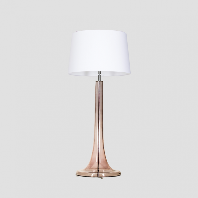 Levně 4concepts Luxusní stolní lampa LOZANNA TRANSPARENT COPPER Barva: Bílá