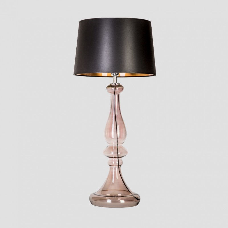 Levně 4concepts Luxusní stolní lampa LOUVRE TRANSPARENT COPPER Barva: Černo-měděná