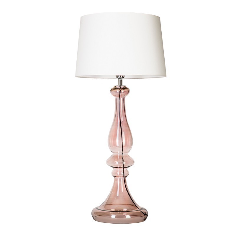 Levně 4concepts Luxusní stolní lampa LOUVRE TRANSPARENT COPPER Barva: Bílá