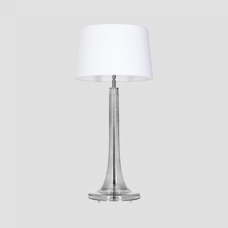 Levně 4concepts Luxusní stolní lampa LOZANNA TRANSPARENT BLACK Barva: Bílá