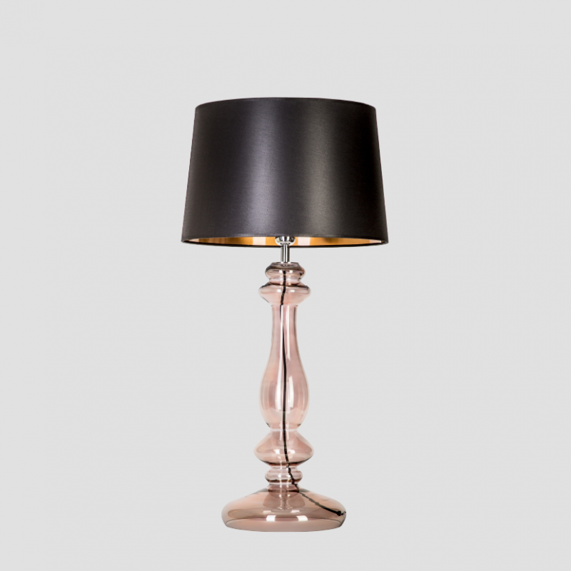 Levně 4concepts Luxusní stolní lampa VERSAILLES TRANSPARENT COPPER Barva: Černo-měděná
