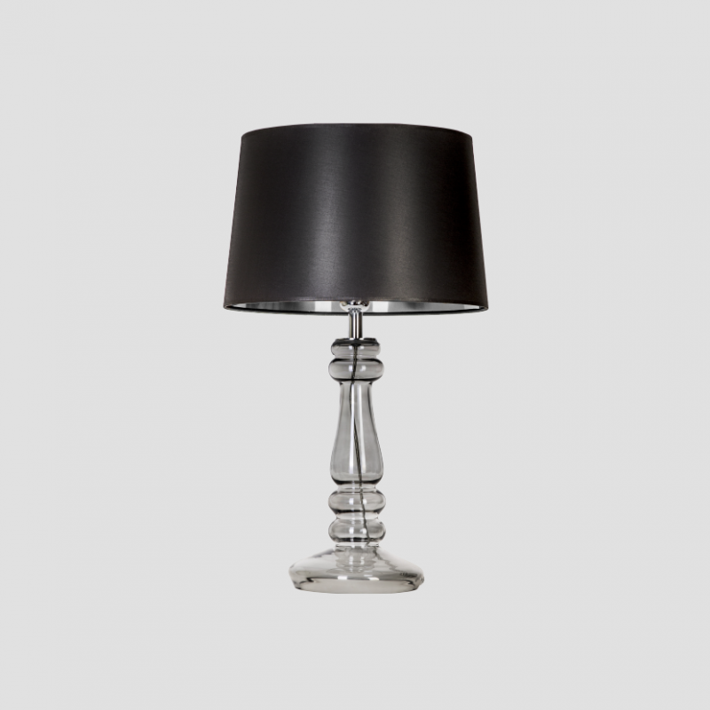 Levně 4concepts Designová stolní lampa PETIT TRIANON TRANSPARENT BLACK Barva: Černo-stříbrná