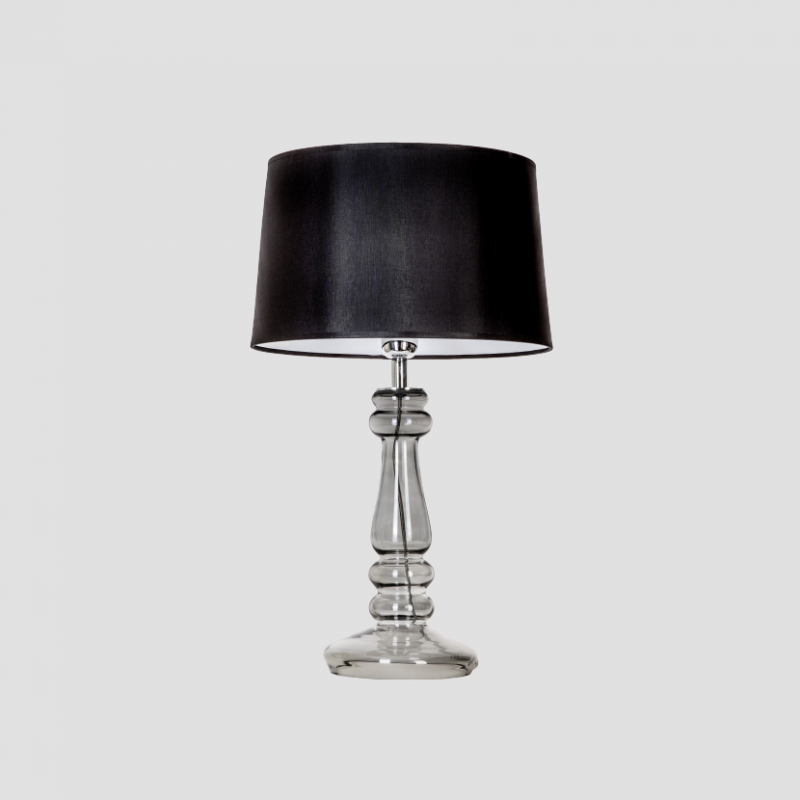 Levně 4concepts Designová stolní lampa PETIT TRIANON TRANSPARENT BLACK Barva: Černo-bílá
