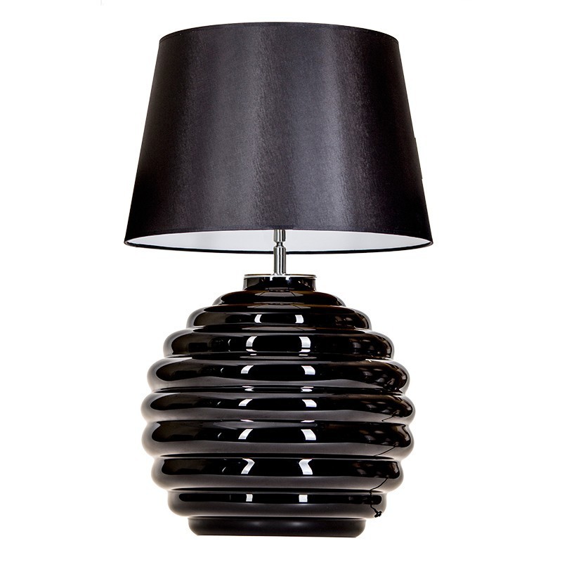 Levně 4concepts Designová stolní lampa SAINT TROPEZ BLACK Barva: Černo-zlatá