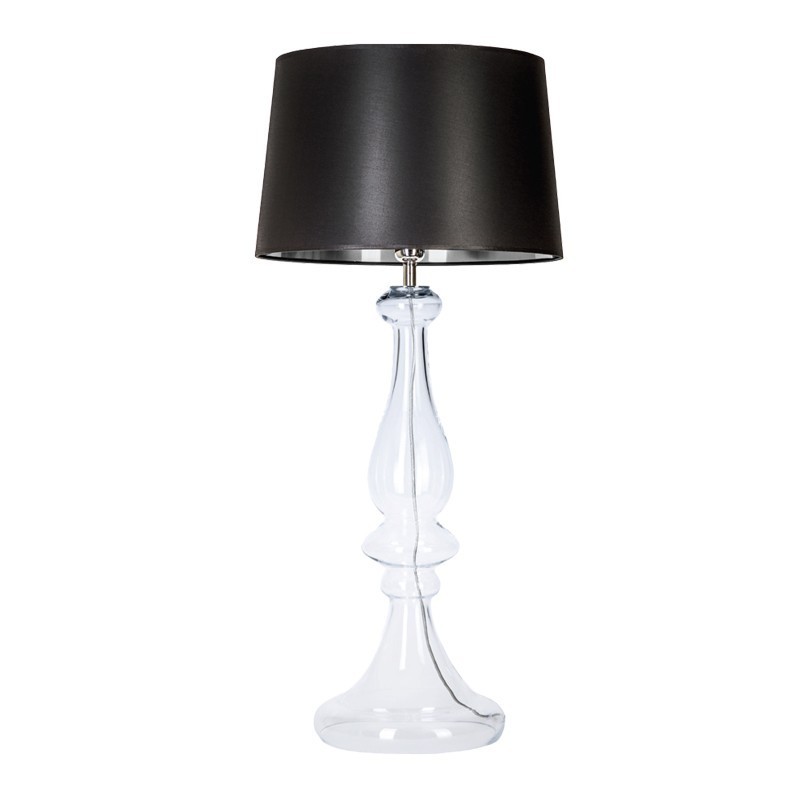 Levně 4concepts Luxusní stolní lampa LOUVRE Barva: Černo-stříbrná