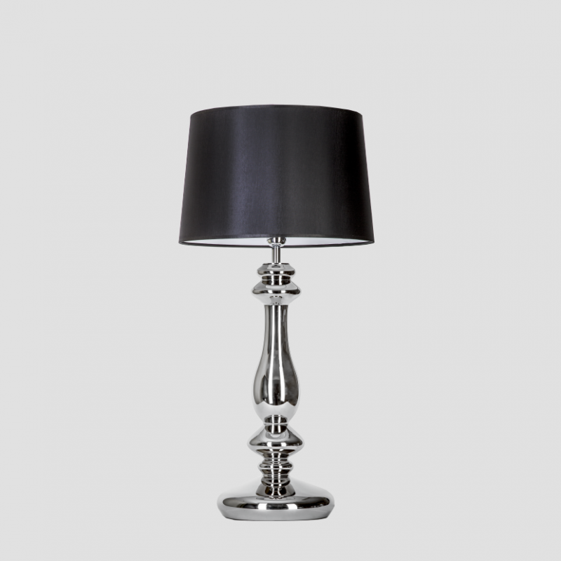 Levně 4concepts Luxusní stolní lampa VERSAILLES PLATINUM Barva: Černo-bílá