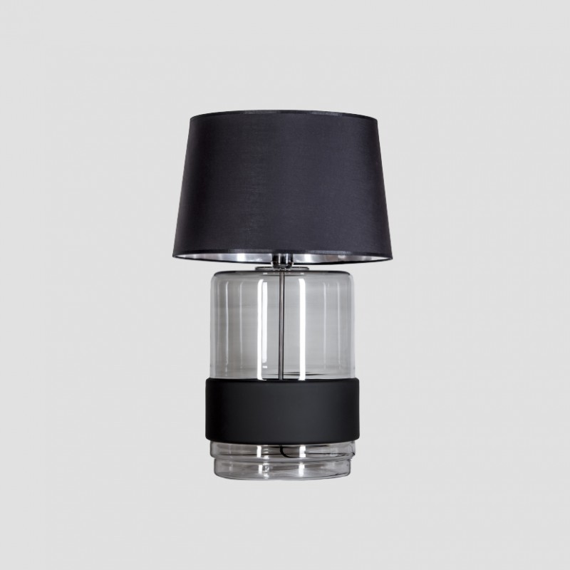 Levně 4concepts Designová stolní lampa UMBRIEL BLACK Barva: černo/stříbrná