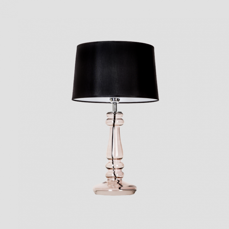 Levně 4concepts Designová stolní lampa PETIT TRIANON TRANSPARENT COPPER Barva: Černo-bílá
